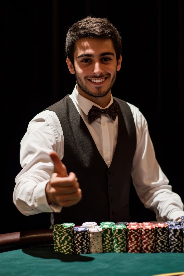Close-up of roulette wheel outcome with ball settled in pocket